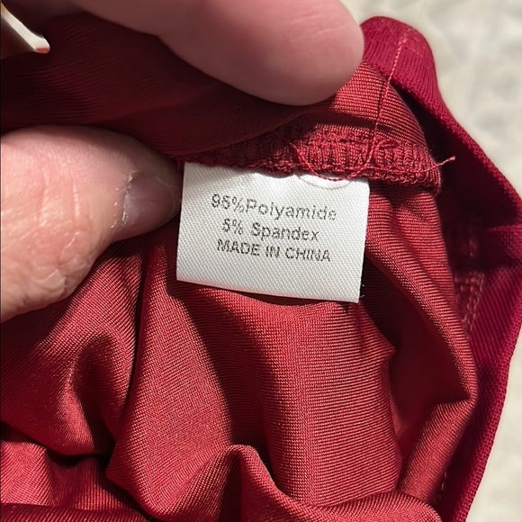 ZESICA Elegant Red Women's Dress - Picture 6 of 6